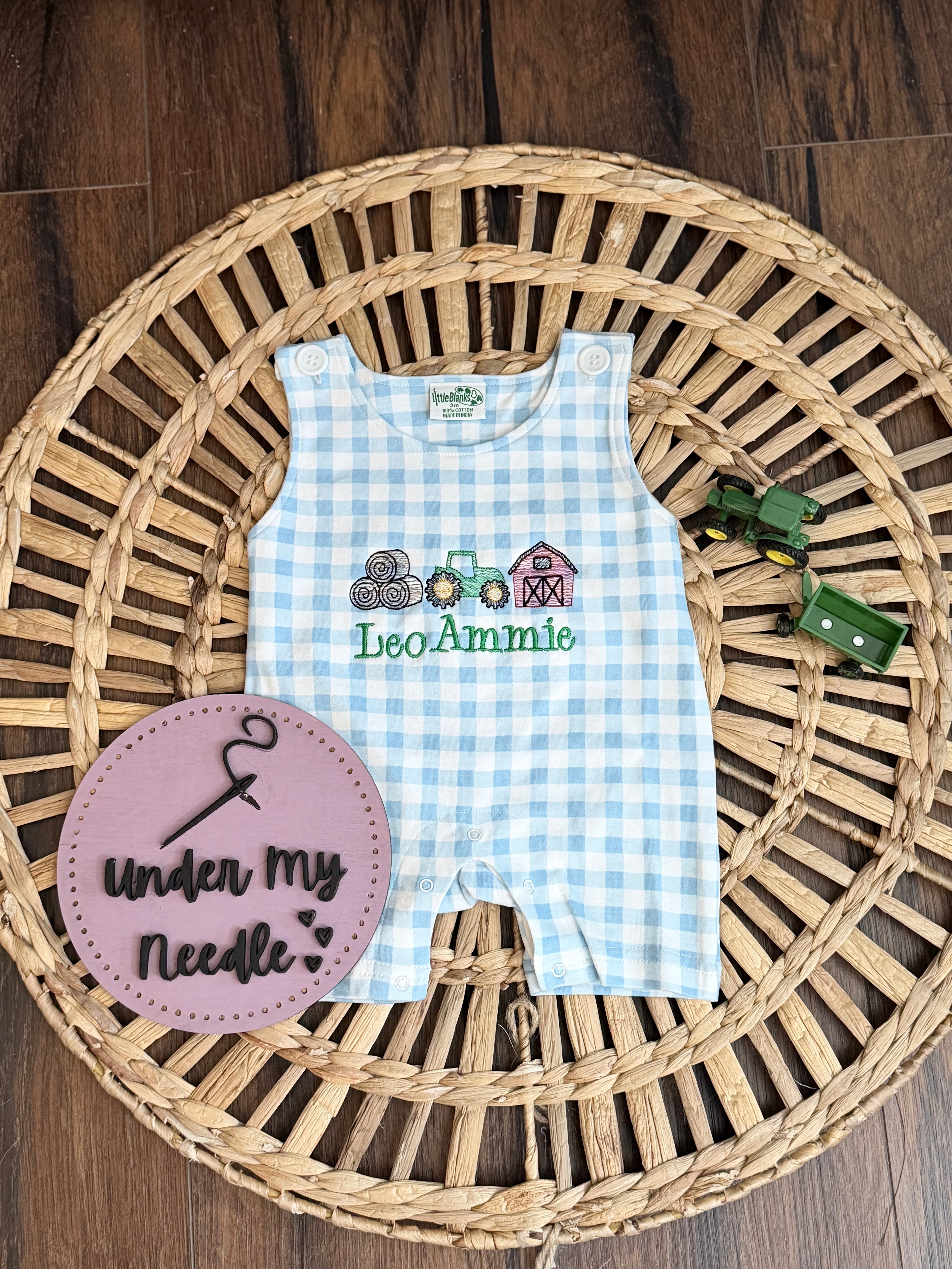 Personalized Farm Romper