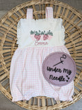 Personalized Strawberry Bubble Romper