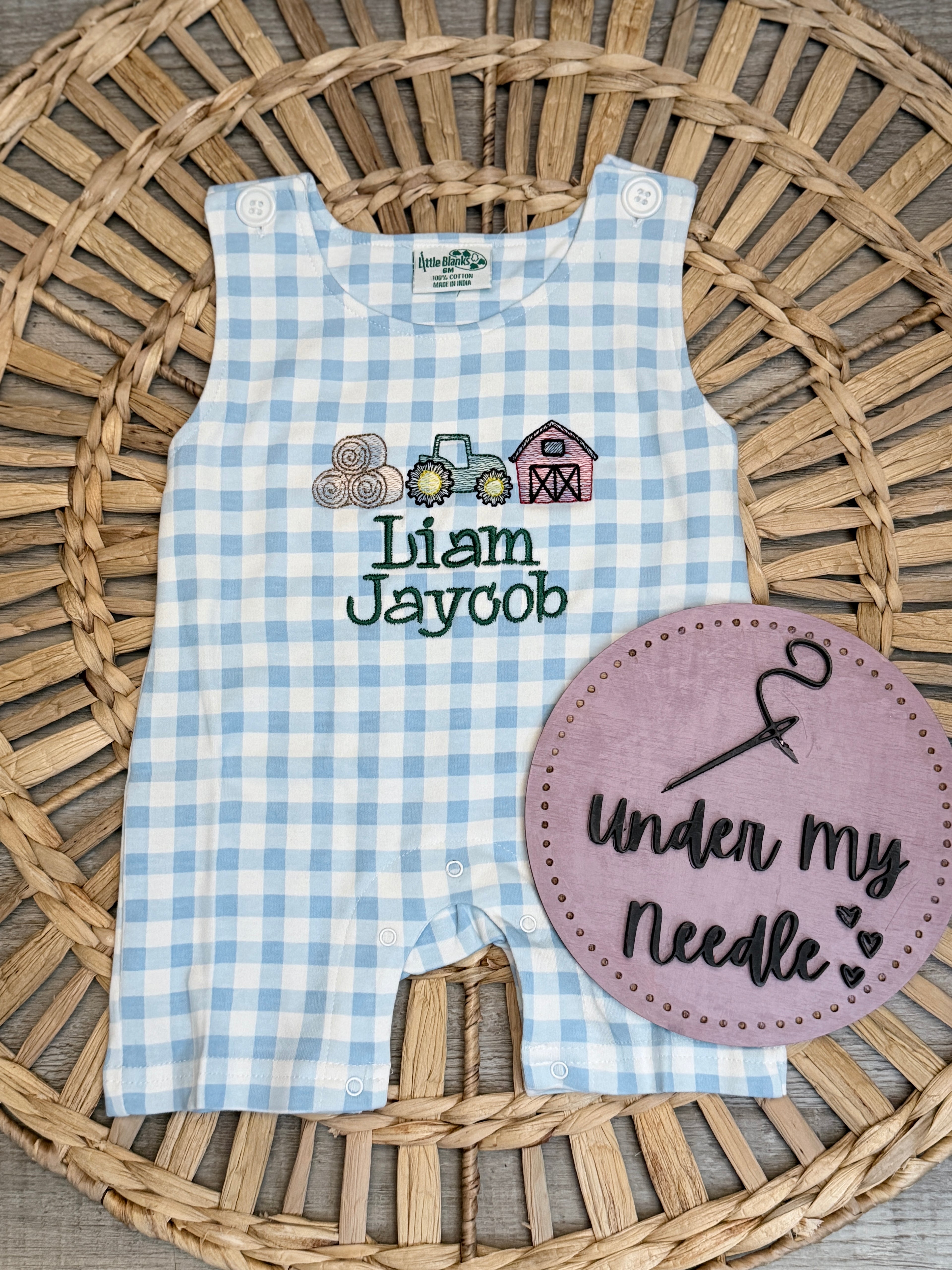 Personalized Farm Romper
